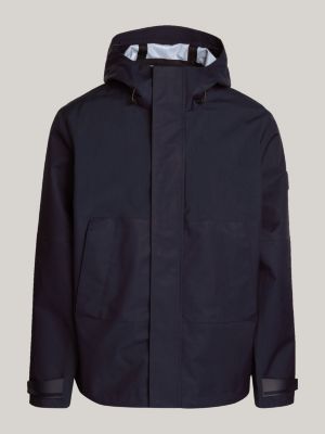Hooded Waterproof Portland Jacket | Blue | Tommy Hilfiger
