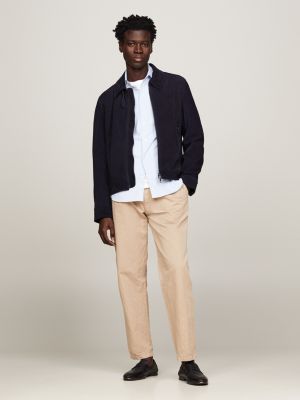 blue truckerjacke aus wildleder für herren - tommy hilfiger