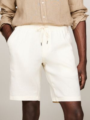 Shorts chino Harlem skinny fit con lacci Beige Tommy Hilfiger