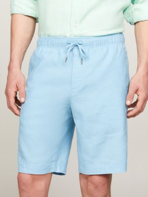 Harlem Drawstring Skinny Fit Chino Shorts | Blue | Tommy Hilfiger