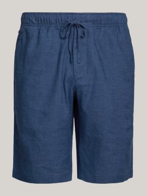 Harlem Drawstring Skinny Fit Chino Shorts | Blue | Tommy Hilfiger