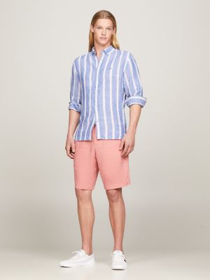 pink harlem skinny fit chino-shorts mit tunnelzug für herren - tommy hilfiger