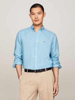 TH Flex Regular Fit Oxford Shirt | Blue | Tommy Hilfiger