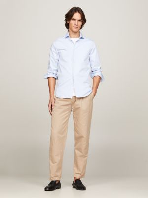 blue th flex gestreiftes slim fit t-shirt für herren - tommy hilfiger