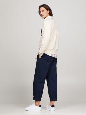 Relaxed Fit Cardigan mit Bouclé-TH-Monogramm | BEIGE | Tommy Hilfiger