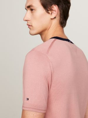 Tommy Hilfiger Essential Curve Crew Neck T-Shirt Light Pink