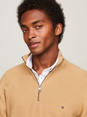 Mock collar shirt clearance jumper