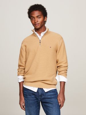 Yellow tommy hilfiger hot sale quarter zip