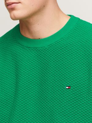 Tommy hilfiger green on sale jumper