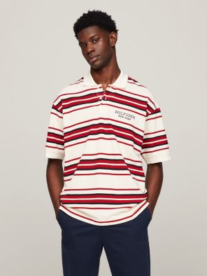 Tommy Hilfiger polo shirt for men, red - متجر روج سفن