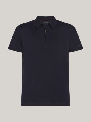 Tommy Hilfiger Men's Slim Fit Polo Shirt (Small, Black) at  Men's  Clothing store