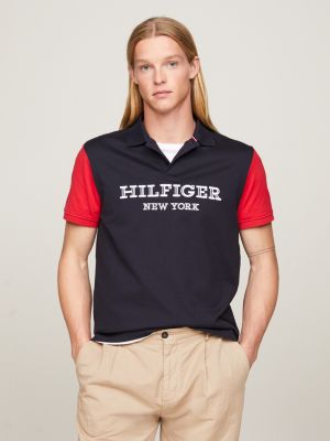 Hilfiger Monotype Tipped Regular Fit Polo | Red | Tommy Hilfiger