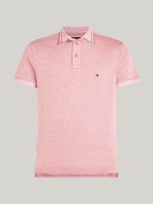 Tipped Collar Slim Fit Polo Pink Tommy Hilfiger