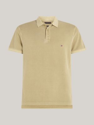 Regular Fit Poloshirt mit Stückfärbung | Grün | Tommy Hilfiger