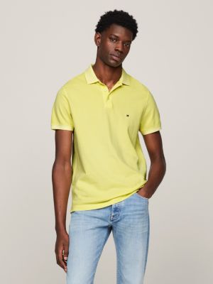 Yellow tommy hilfiger clearance polo