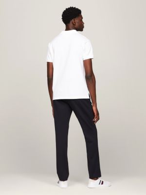 Bouclé Logo Regular Fit Polo | White | Tommy Hilfiger