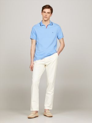Tipped Collar Regular Fit Polo | Blue | Tommy Hilfiger