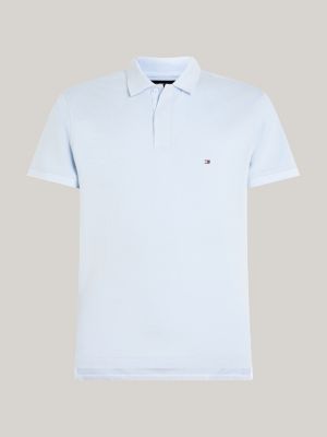 Bubble Weave Flag Regular Polo, Blue