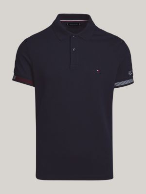 TOMMY HILFIGER - Men's slim polo shirt with contrasting profiles