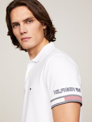 TOMMY HILFIGER - Men's slim polo shirt with contrasting profiles