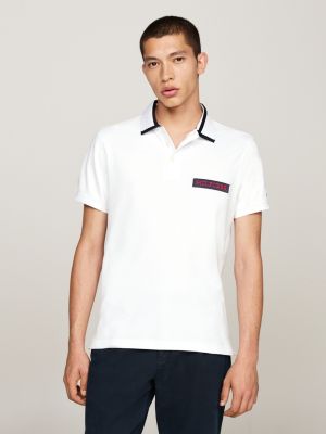 Tommy hilfiger polo wit heren sale