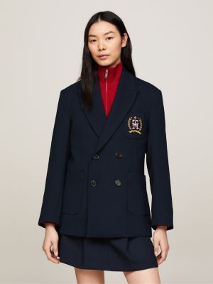 Tommy x CLOT Double Breasted Blazer, Blue