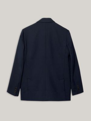 Tommy x CLOT Double Breasted Blazer, Blue