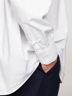 Tommy x CLOT Stripe Regular Oxford Shirt | White | Tommy Hilfiger