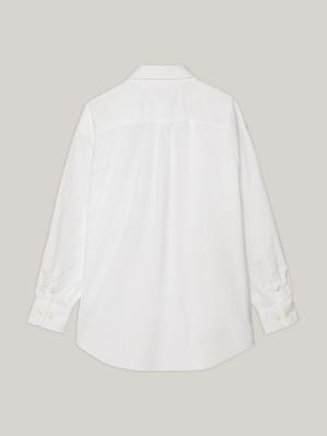 Tommy x CLOT Stripe Regular Oxford Shirt | White | Tommy Hilfiger