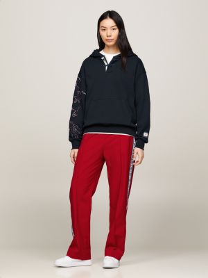 Tommy x CLOT Half-Placket Dragon Motif Hoody | Blue | Tommy Hilfiger