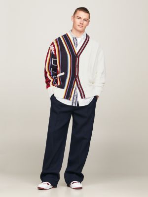 Tommy x CLOT genderneutraler Strick-Cardigan | Weiß | Tommy Hilfiger 