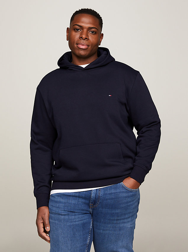 blue plus flag embroidery hoody for men tommy hilfiger