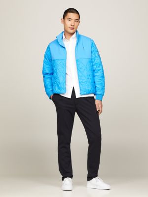 Tommy jeans quilted hot sale zip through jacket