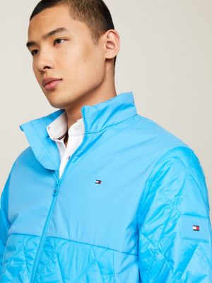 Tommy jeans quilted on sale zip through jacket