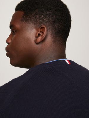 Plus Essential Knit Crew Neck Jumper | Blue | Tommy Hilfiger