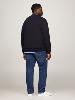 Plus Essential Knit Crew Neck Jumper Blue Tommy Hilfiger