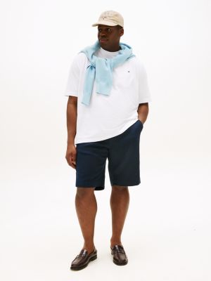 blue plus slim crew neck t-shirt for men tommy hilfiger