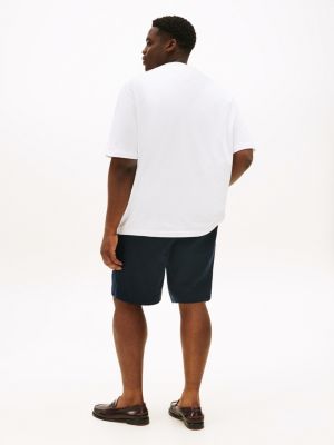 blue plus slim crew neck t-shirt for men tommy hilfiger