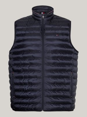 Plus TH Warm Packable Padded Gilet | Blue | Tommy Hilfiger