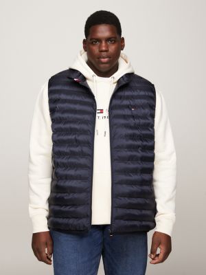 Tommy Hilfiger Men's Core Packable Circular Gilet, Blue, XS at  Men's  Clothing store