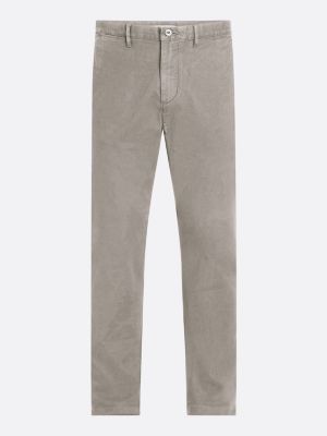 grijs harlem tapered chino voor heren - tommy hilfiger