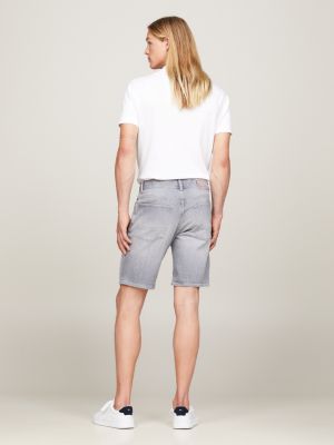 Faded store denim shorts