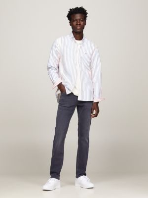 denim denton schwarze straight jeans für herren - tommy hilfiger