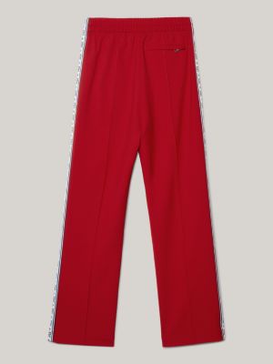 Tommy x CLOT Repeat Tape Relaxed Trousers Red Tommy Hilfiger