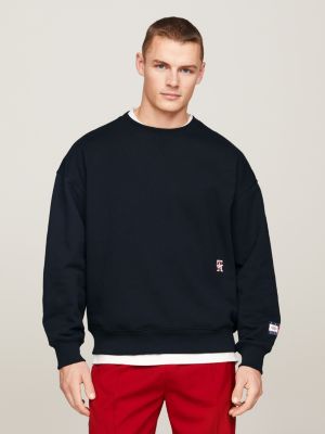 Tommy x CLOT Dual Gender Back Logo Flag Sweatshirt, Blue