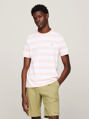 Tommy hilfiger pink shop t shirt mens