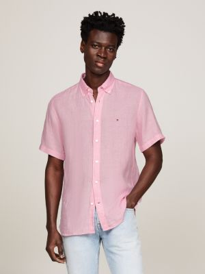 Camisas Tommy Hilfiger Lisboa - Custom fit essential solid-sleeve