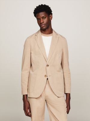 Blazer I 100% Cotton - Slim Fit - Beige