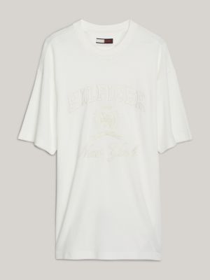 All white tommy hilfiger shirt on sale