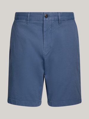 Harlem Skinny Fit Chino-Shorts in Stückfärbung | Blau | Tommy Hilfiger